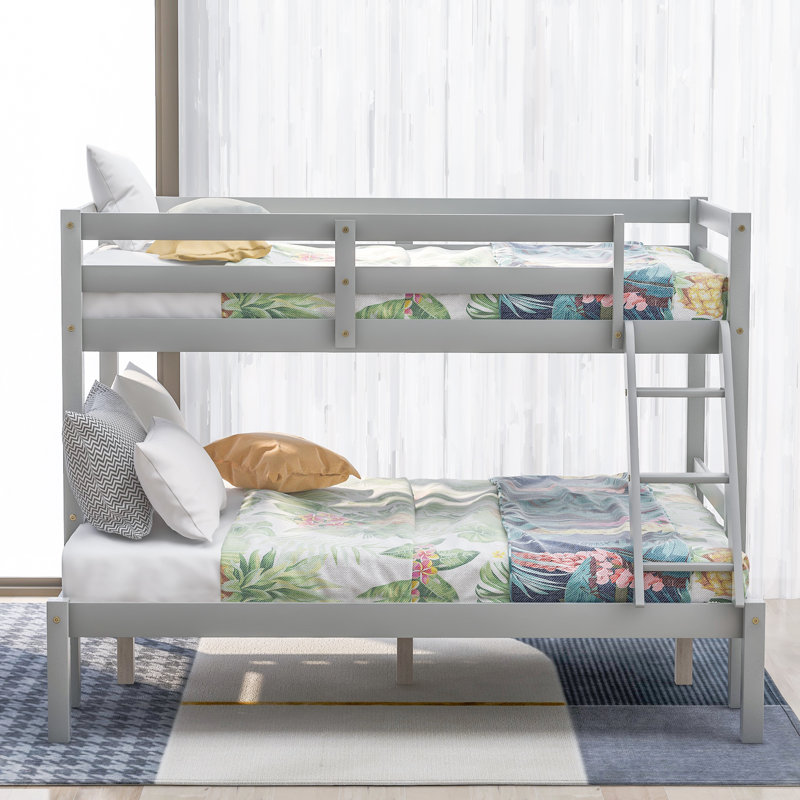 Harriet Bee Eligia Twin Over Full Solid Wood Standard Bunk Bed by